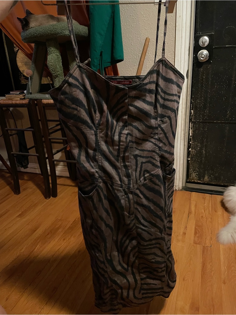 Euro Y2k  Alain Manoukain bodycon dress